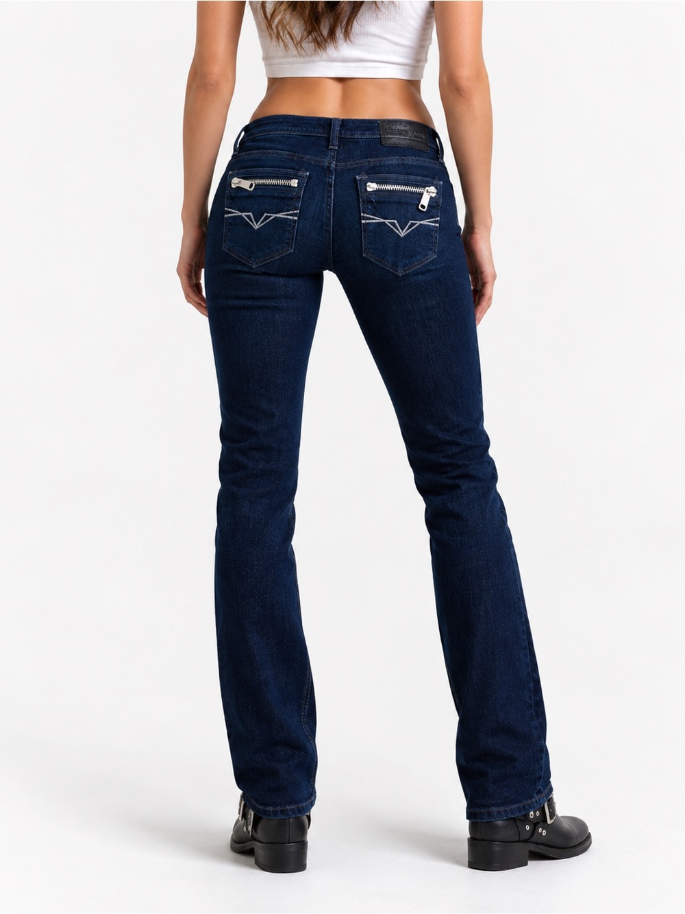Guess Premium jeans Rocket skinny leg style low rise dark blue stretchy size 26